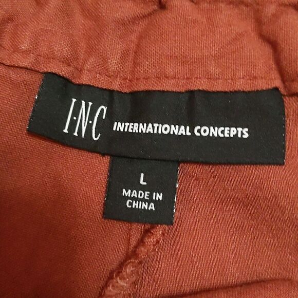 INC International Concepts shorts paradise calling rusty clay L NWT - Picture 8 of 10